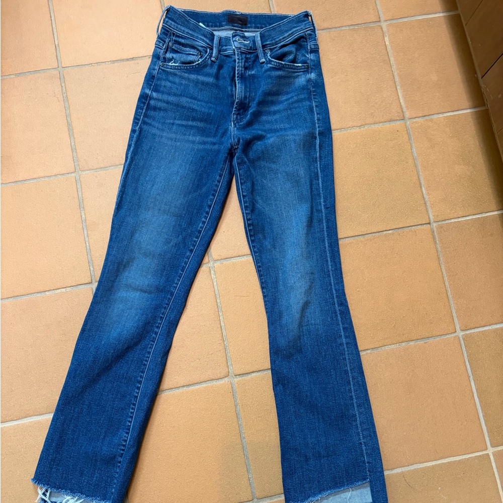 MOTHER Women's Denim Blue Jeans - 23 - insider crop